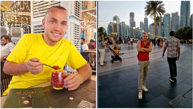 Mihai Trăistariu în vacanța din Dubai