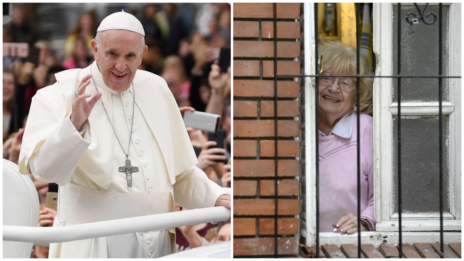 Colaj cu Papa Francisc și Amalia Damonte