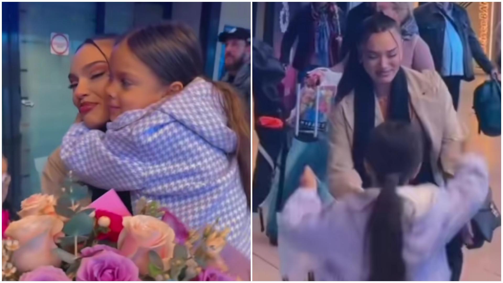 Karmen, copleșită de emoții la revederea cu fetița ei după întoarcerea din Asia Express. Cum a reacționat Sofia | VIDEO