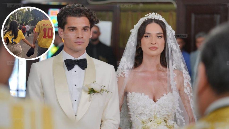 colaj ianis și elena hagi la cununia religioasă și tudor băluță și partenera sa