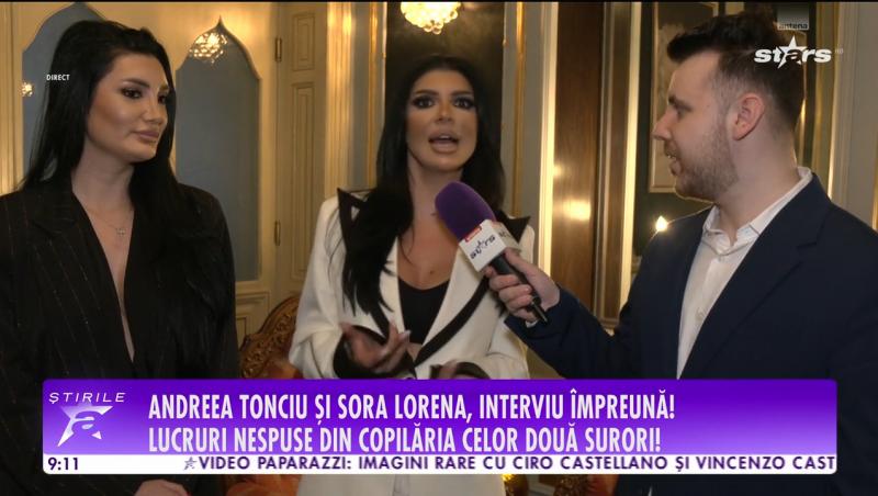 Andreea Tonciu și sora ei, interviu la dublu! Vedeta vrea să o mărite pe Lorena, dar ea refuză: „ce să fac cu iubitul?”