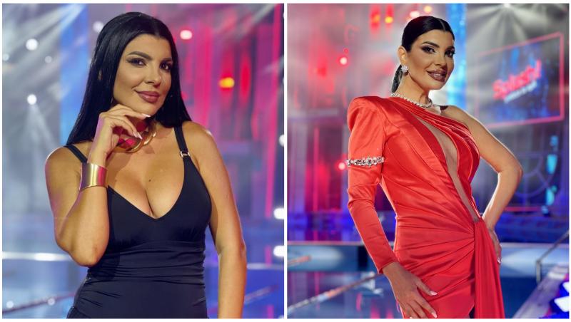 Colaj cu Andreea Tonciu în două ipostaze diferite la Splash! Vedete la apă
