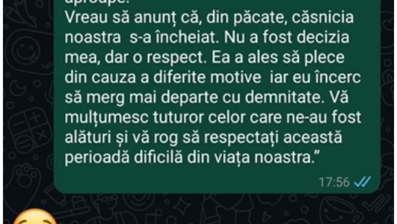 Mireasa, sezon 5. Valentin a spus că el și Alina s-au despărțit. Modul neașteptat prin care tânărul a ales să dea vestea separării