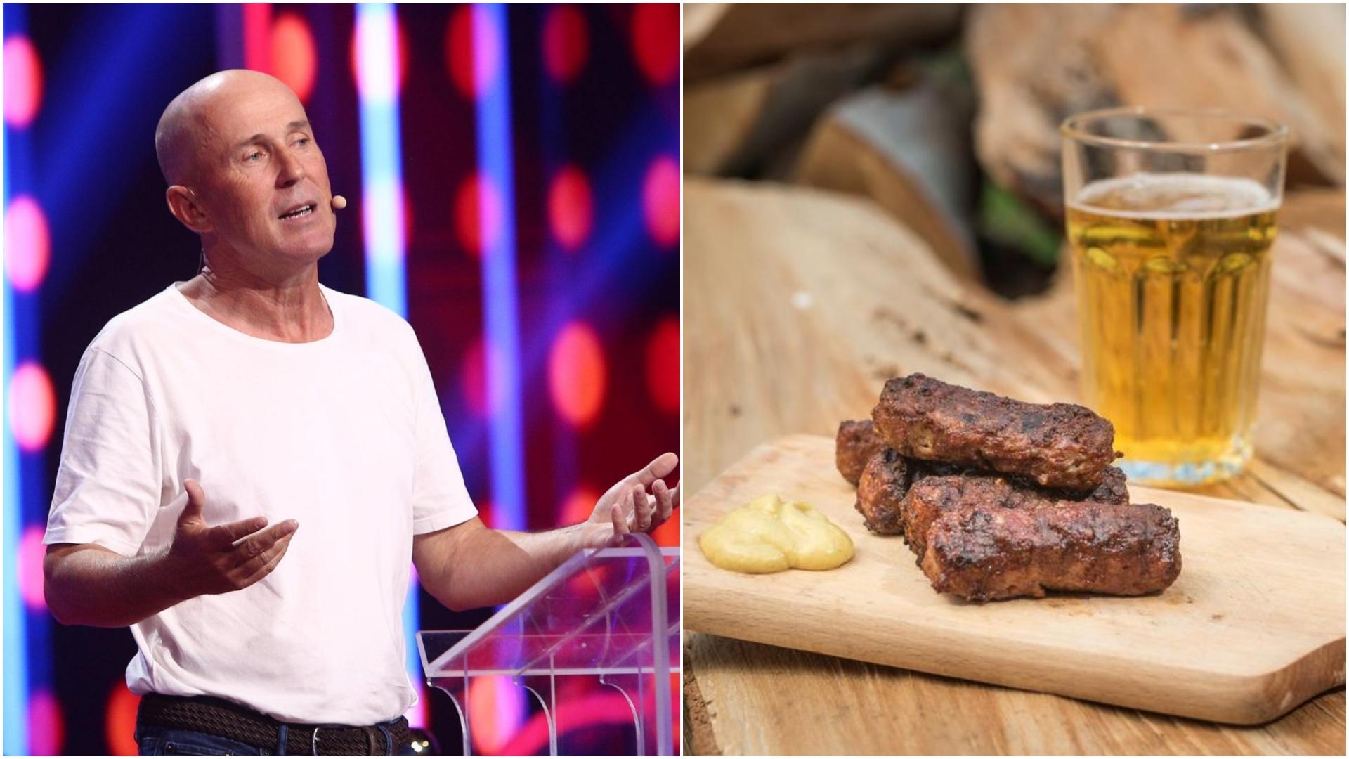 colaj foto mugur mihaescu si un platou cu mici