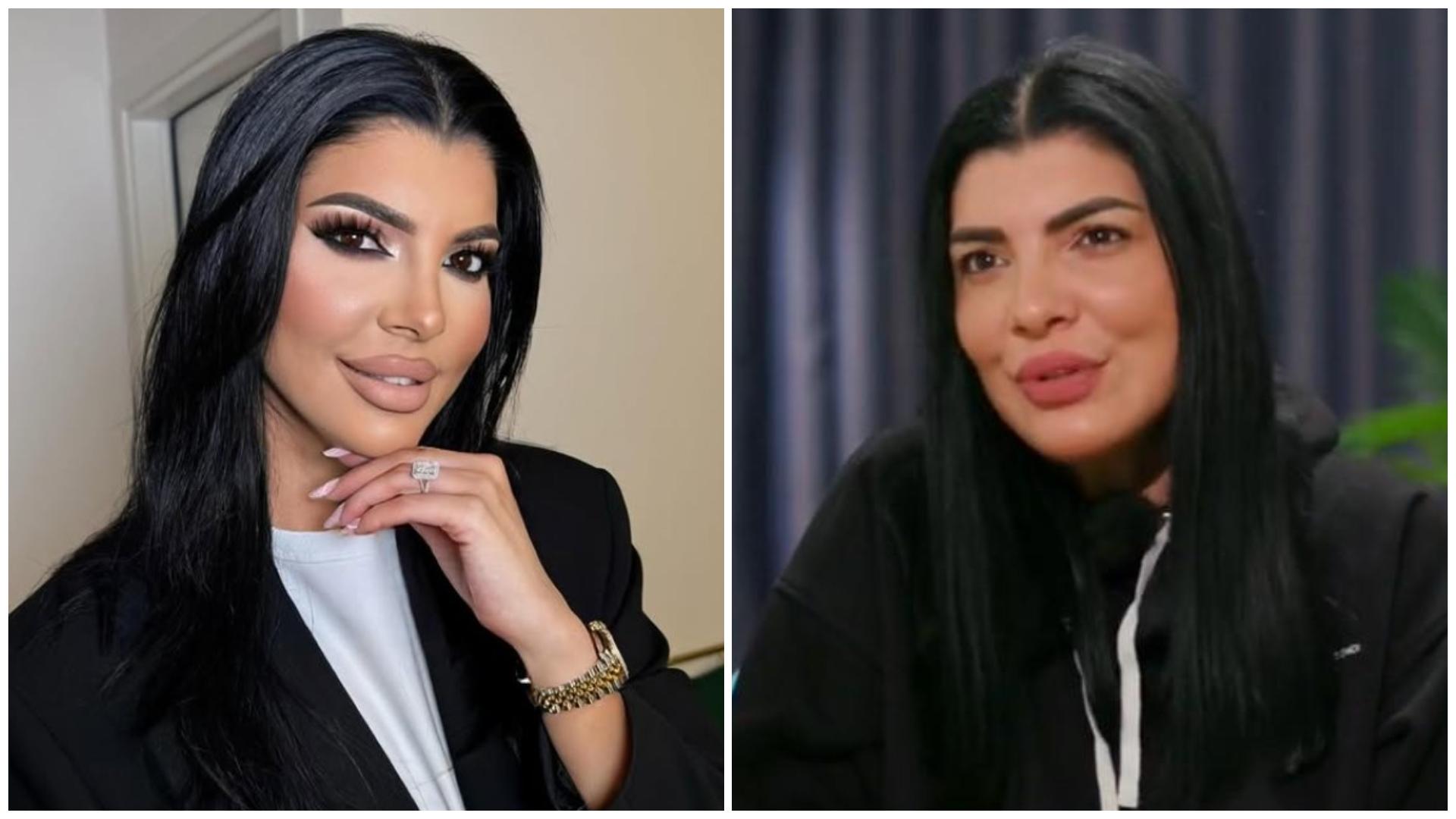 Colaj cu Andreea Tonciu în două ipostaze diferite