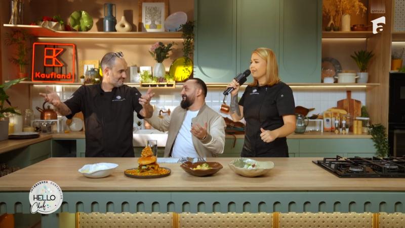 Hello Chef sezon 9, 10 mai 2025. Rețeta Roxanei Blenche pentru ciulama de pui. Ce verdict a dat Nikos Drăgulina