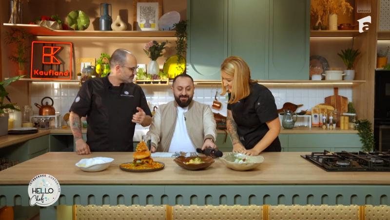 Hello Chef sezon 9, 10 mai 2025. Rețeta Roxanei Blenche pentru ciulama de pui. Ce verdict a dat Nikos Drăgulina