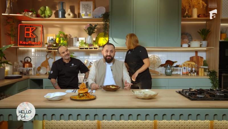 Hello Chef sezon 9, 10 mai 2025. Rețeta Roxanei Blenche pentru ciulama de pui. Ce verdict a dat Nikos Drăgulina