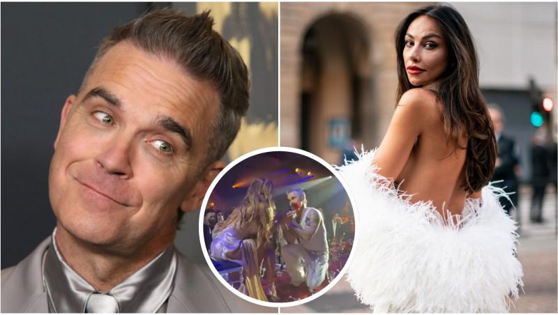 colaj foto madalina ghenea si robbie williams