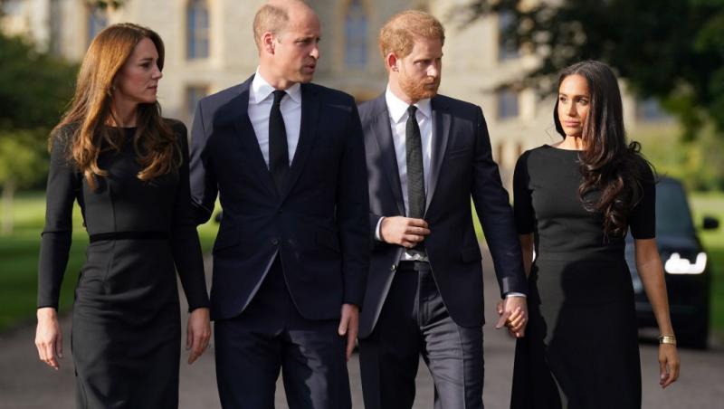 Prințul Harry și Prințul William alături de soțiile lor