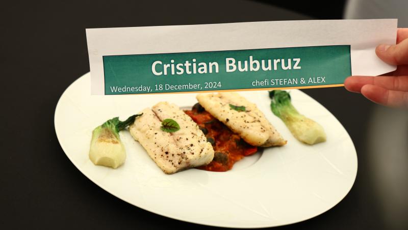 Bubu a fost la un pas de eliminare, dar s-a salvat în ultima clipă. Preparatul său a făcut diferența în lupta Chefi la cuțite