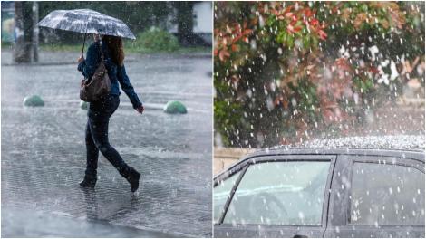Cod galben de ploi în mai multe județe din țară. Se anunță lapoviţă, ninsoare și o răcire accentuată. Cum va fi vremea în weekend