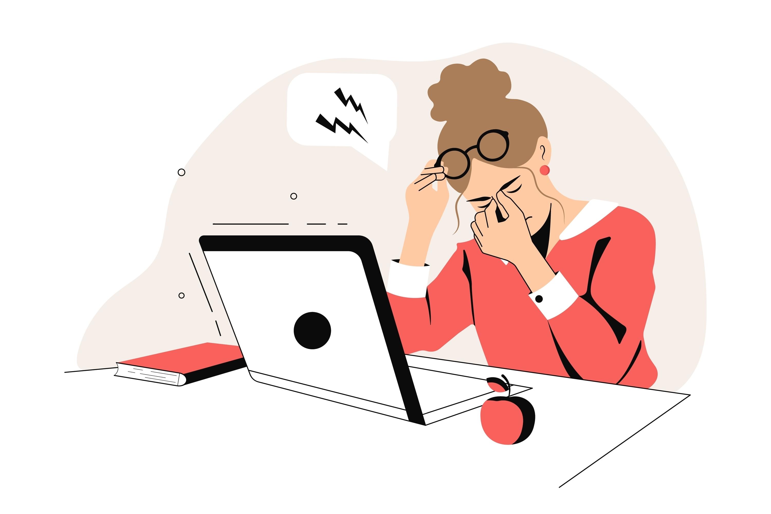 Sindromul privitului la calculator: Ce este, ce simptome are și cum îl poți preveni