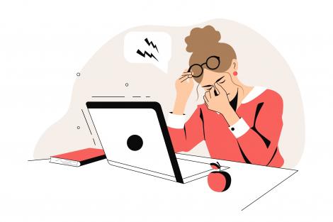 Sindromul privitului la calculator: Ce este, ce simptome are și cum îl poți preveni