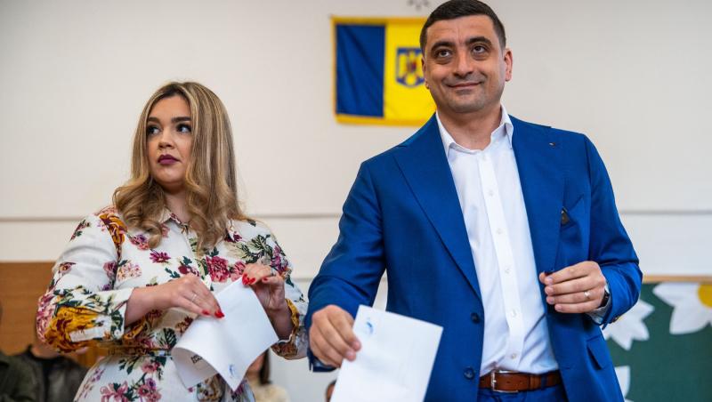Cum a apărut Ilinca Simion la secția de votare pentru alegerile prezidențiale 2025, turul 2. Simion şi Georgescu, împreună la vot