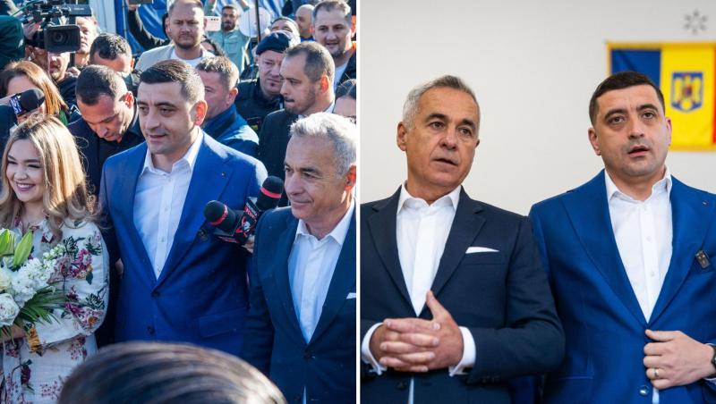 Cum a apărut Ilinca Simion, soția lui George Simion, la secția de votare. Liderul AUR și Călin Georgescu au venit împreună la vot