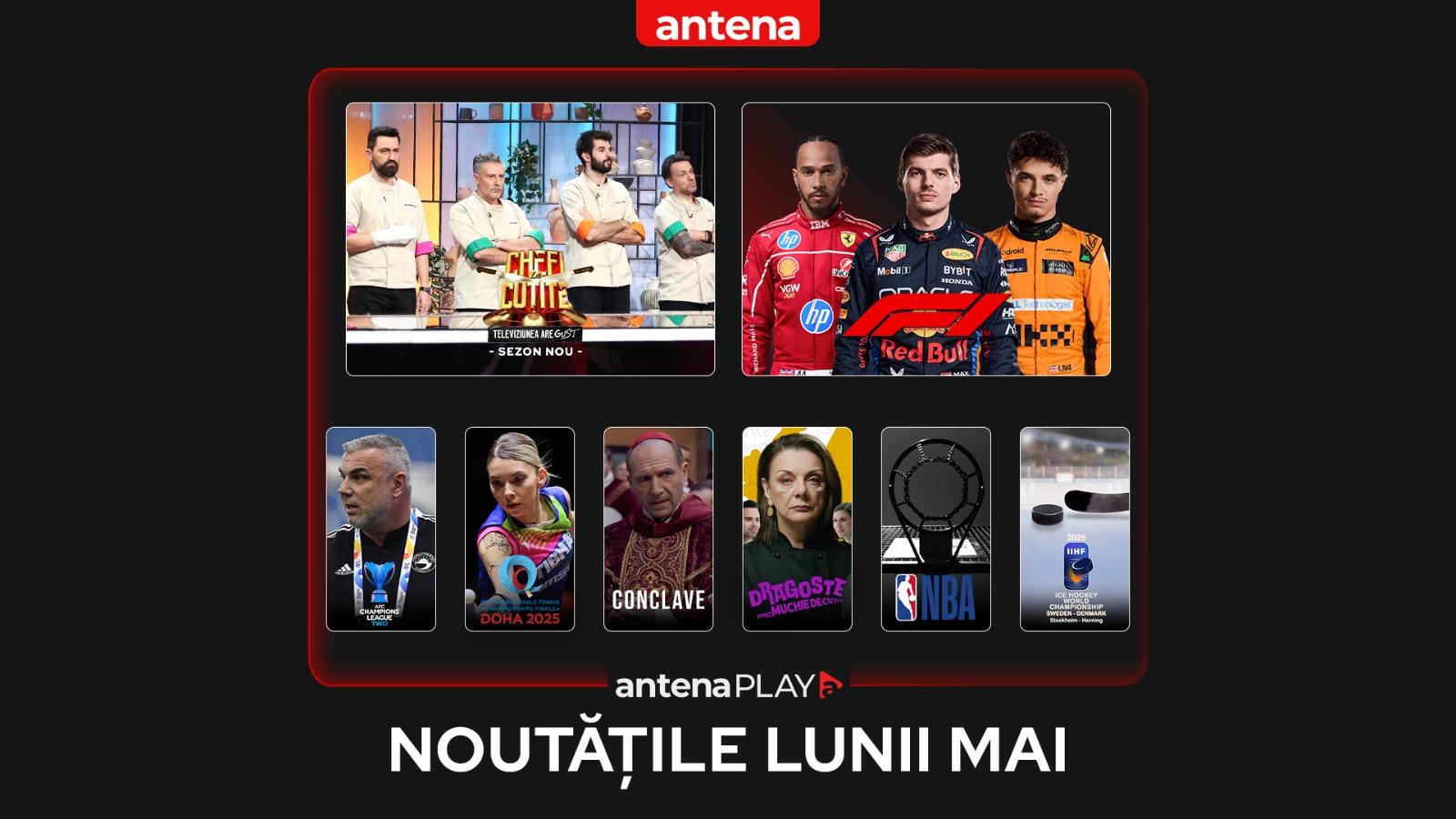 Noutățile lunii mai în AntenaPLAY. Filmele și serialele care te vor captiva. Ce competiții sportive vei putea urmări luna aceasta