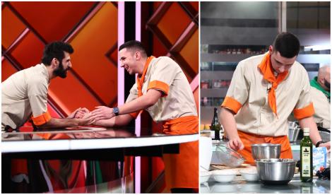 Andrei Flutur a riscat cu un preparat neașteptat la proba duelului. Ce a gătit și ce au zis jurații, la Chefi la cuțite