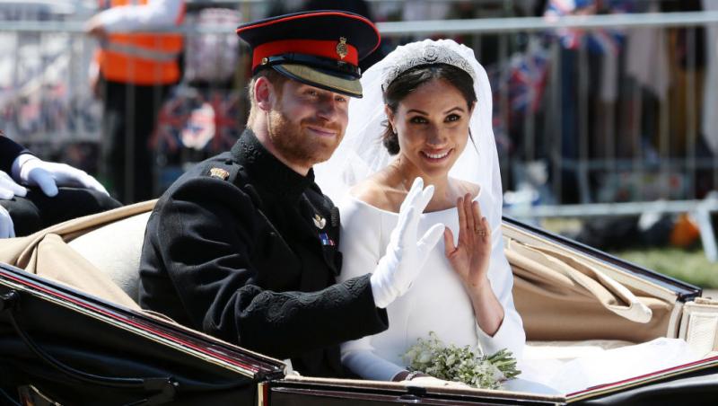 portret de nunta cu meghan markle si printul harry