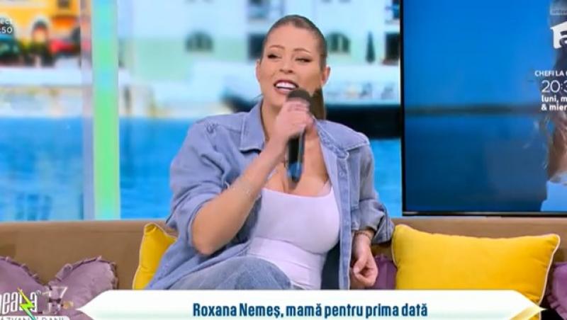 Roxana Nemeș este însăcinată cu gemeni. Cum a reacționat artista când a aflat ce sex au bebelușii | VIDEO