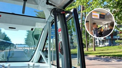 A fost testat primul autobuz fără șofer în România. Ce traseu a urmat | VIDEO