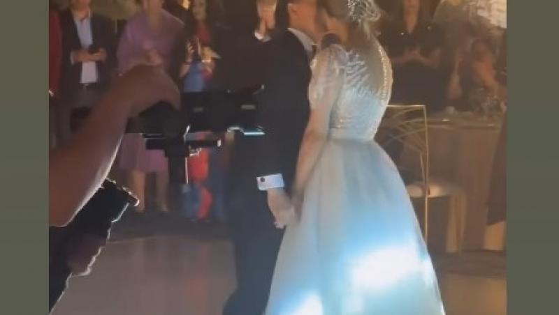 Marian Drăgulescu și soția sa, imagini spectaculoase de la dansul mirilor. Gimnastul și-a pus în practică abilitățile sportive