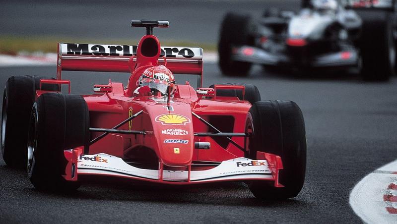 Cu cât s-a vândut la licitație monopostul Ferrari pilotat de Michael Schumacher în 2001