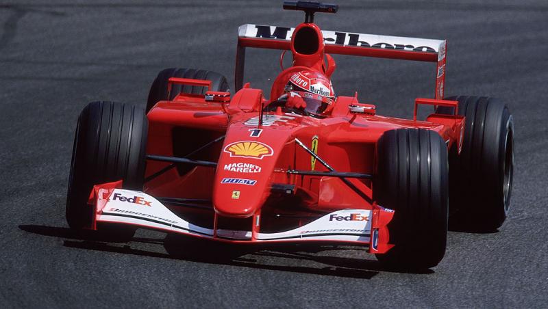 Cu cât s-a vândut la licitație monopostul Ferrari pilotat de Michael Schumacher în 2001