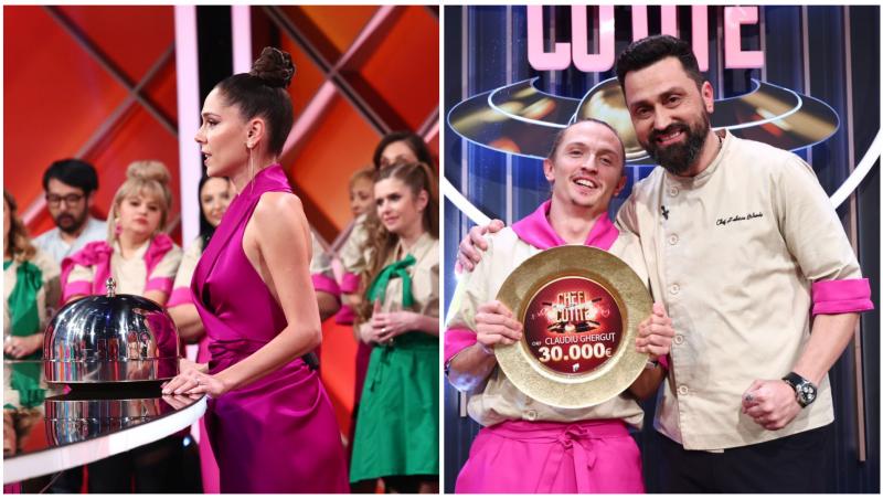 Colaj cu Irina Fodor, Claudiu Gherguț și chef Orlando Zaharia în finala Chefi la cuțite