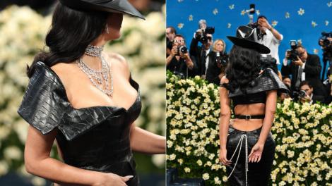 Rochia ei, în pragul unui accident vestimentar. Kim Kardashian aproape și-a arătat posteriorul la Met Gala 2025