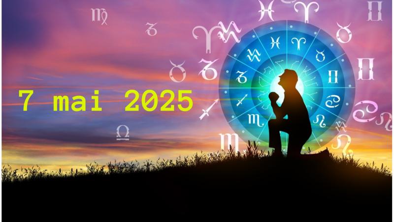 imagine cu cercul cu zodii si persoana care se roaga in genunchi