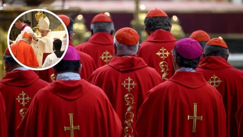cardinali vatican cu spatele, papa francisc și cardinalul Cristóbal López Romero