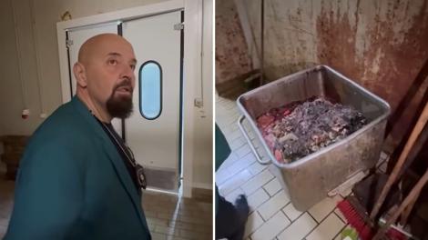 Piedone a pus sigiliu pe abatorul din Popești Leordeni: „Ce fierb aici? Morți? Aici e crematoriu!” Imagini de groază | VIDEO