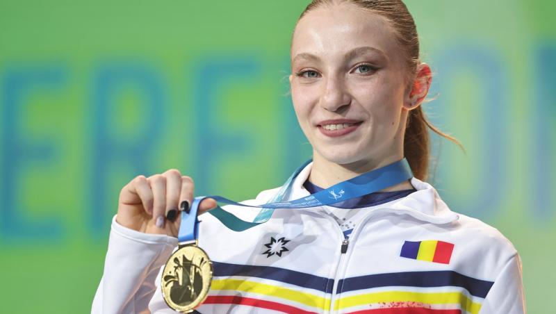 Ana Bărbosu a câștigat medalia de aur la sol și medalia de argint la bârnă, la Campionatele Europene de la Leipzig