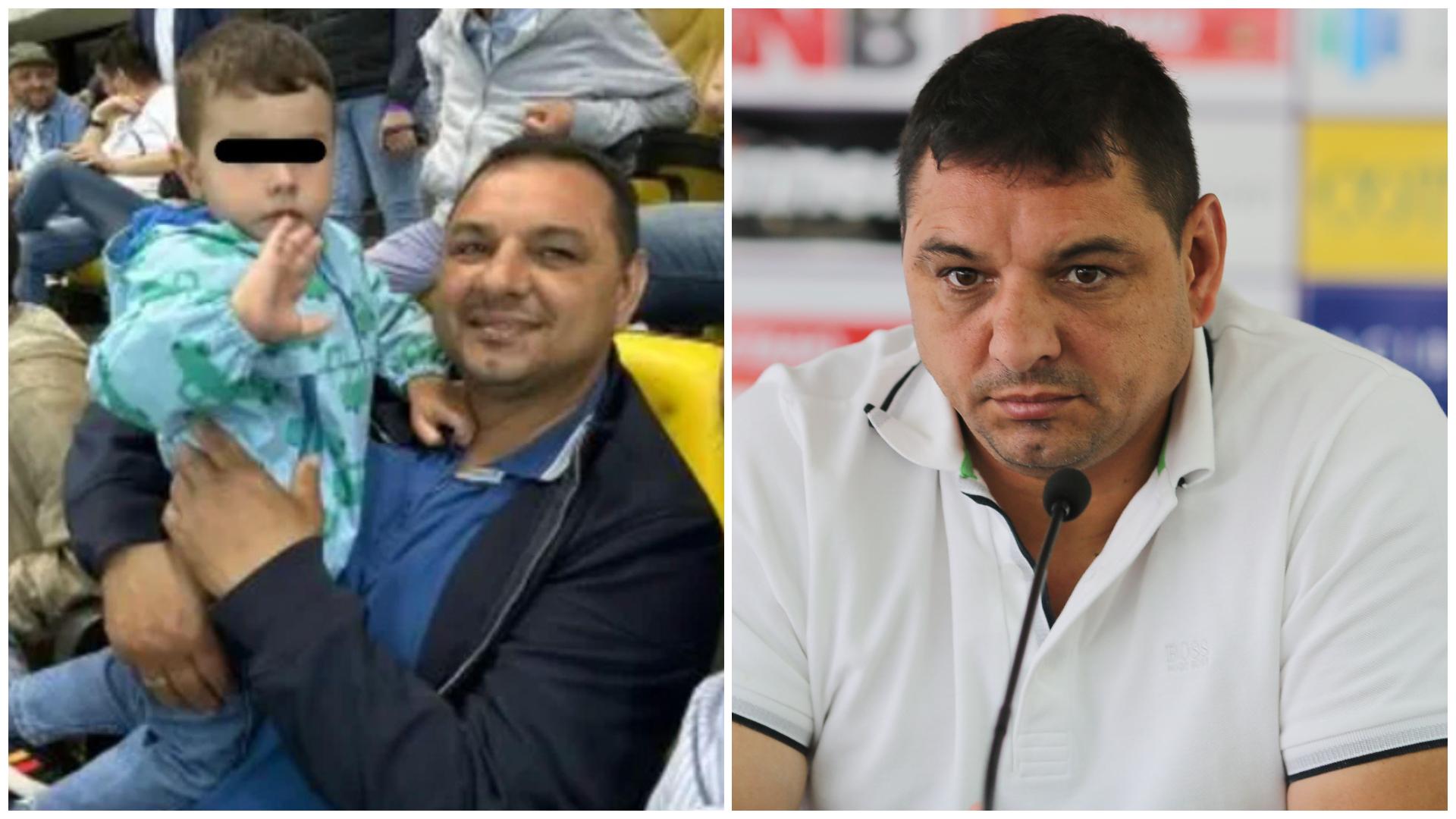 Colaj cu Ionel Ganea în două ipostaze diferite alături de fiul lui