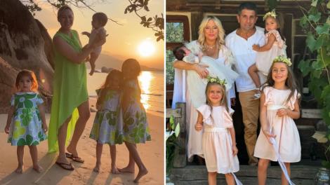 Cât de mult a crescut fiica cea mare a Laurei Cosoi. Rita a împlinit șapte ani și seamănă leit cu tatăl ei