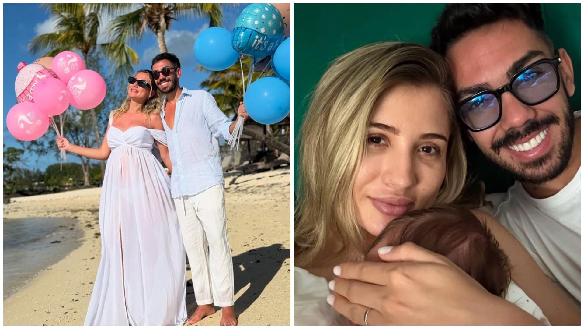 Colaj cu Armin Nicoară și Claudia Puican în două ipostaze diferite, alături de fiul lor