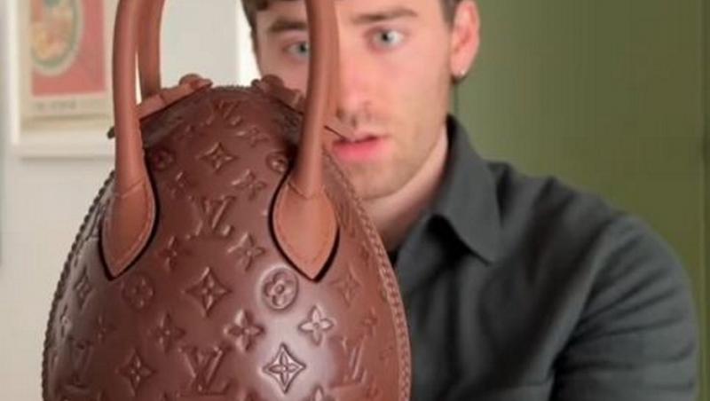 Un nou trend pe internet. Gențile din ciocolată. Cât costă o astfel de geantă marca Louis Vuitton