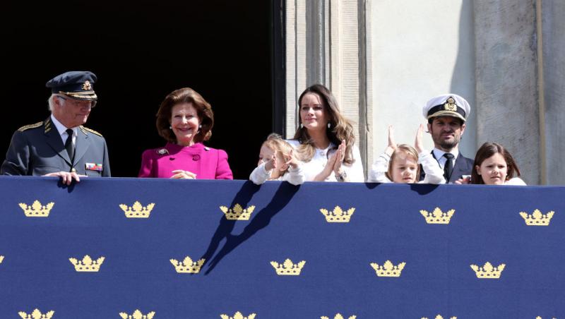 Cât de mare a crescut fiica Prințului Carl al Suediei. Micuța a participat la primul eveniment regal