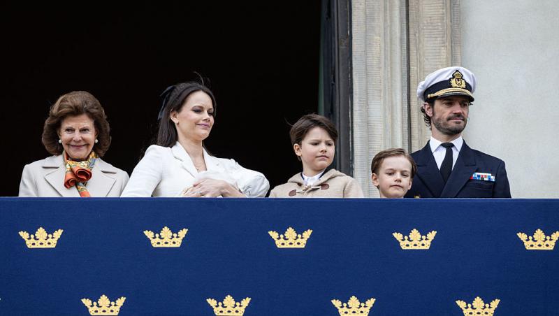 Cât de mare a crescut fiica Prințului Carl al Suediei. Micuța a participat la primul eveniment regal