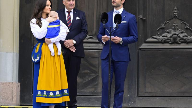 Cât de mare a crescut fiica Prințului Carl al Suediei. Micuța a participat la primul eveniment regal