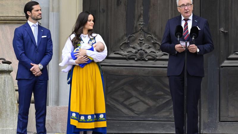 Cât de mare a crescut fiica Prințului Carl al Suediei. Micuța a participat la primul eveniment regal