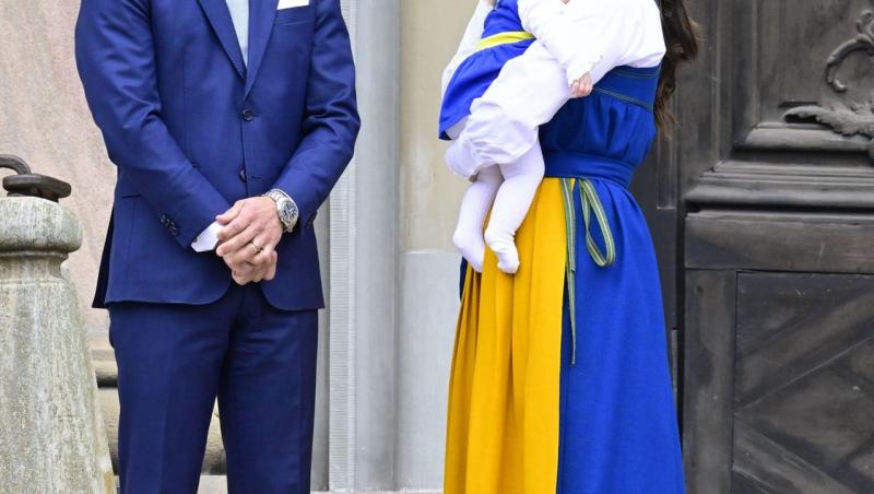 Cât de mare a crescut fiica Prințului Carl al Suediei. Micuța a participat la primul eveniment regal