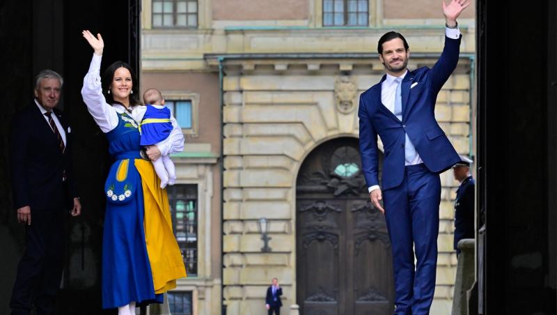 Cât de mare a crescut fiica Prințului Carl al Suediei. Micuța a participat la primul eveniment regal