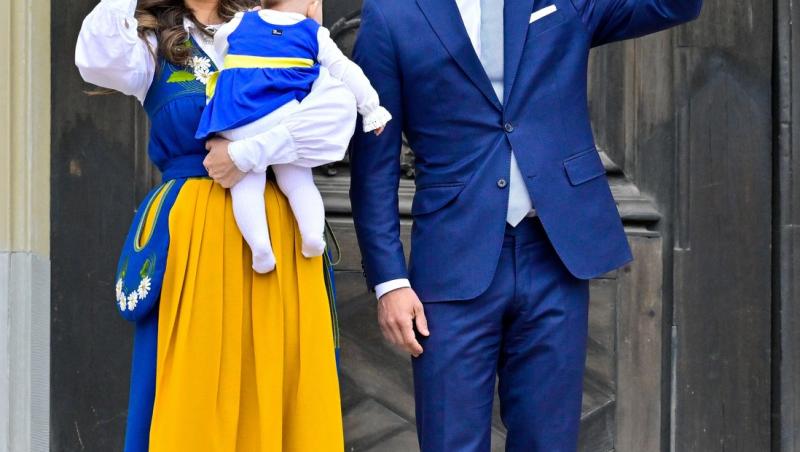 Cât de mare a crescut fiica Prințului Carl al Suediei. Micuța a participat la primul eveniment regal