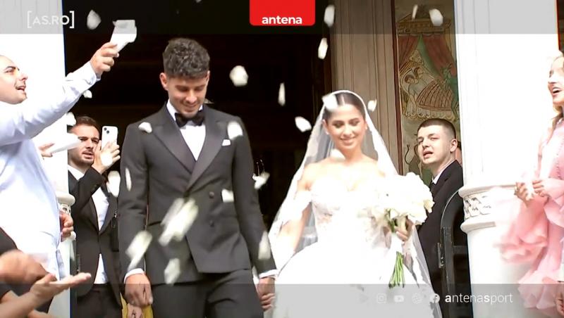 Imagini de colecție de la cununia religioasă a lui Florinel Coman cu Ioana Timofeciuc. Cei doi au spus „DA” în fața lui Dumnezeu