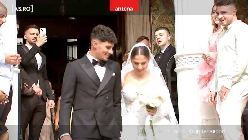 Imagini de colecție de la cununia religioasă a lui Florinel Coman cu Ioana Timofeciuc. Cei doi au spus „DA” în fața lui Dumnezeu