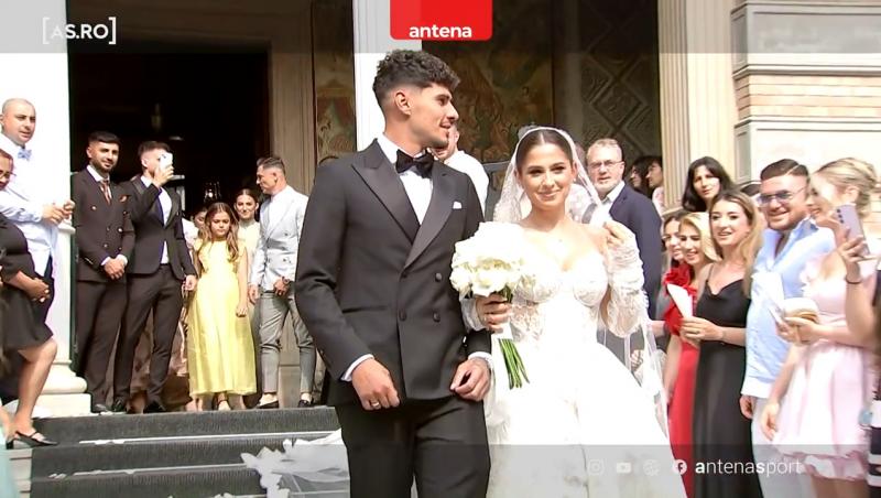 Imagini de colecție de la cununia religioasă a lui Florinel Coman cu Ioana Timofeciuc. Cei doi au spus „DA” în fața lui Dumnezeu