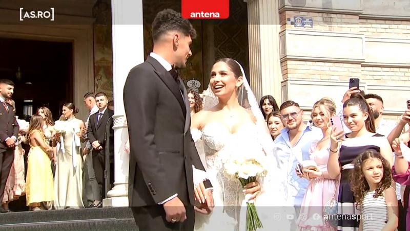 Imagini de colecție de la cununia religioasă a lui Florinel Coman cu Ioana Timofeciuc. Cei doi au spus „DA” în fața lui Dumnezeu