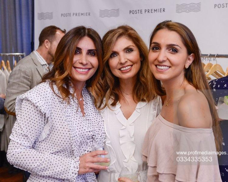 Prințesa Yasmine Pahlavi și Prințesa Iman Pahlavi îmbrăcate elegant la vizionarea privată a colecției Poste Premier